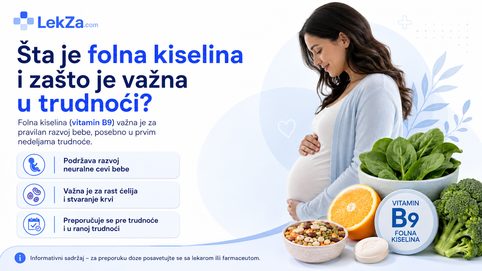 Folna kiselina u trodnoci Folna kiselina u trodnoci