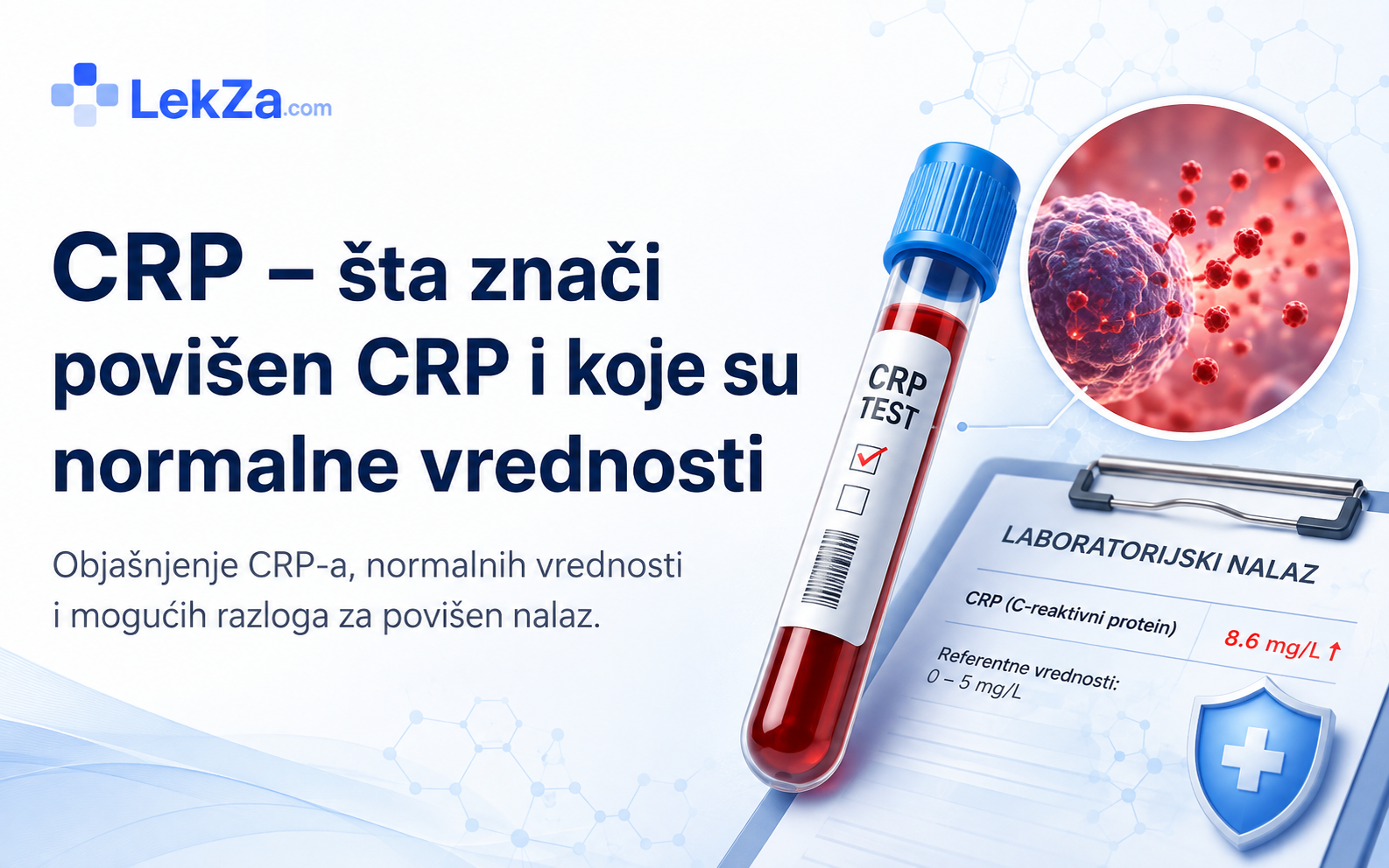 CRP – šta znači povišen CRP i koje su normalne vrednosti